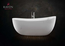 WANNA WOLNOSTOJĄCA RAVON AMBIENTE KOMPOZYT QUALTEC, BIAŁY POŁYSK