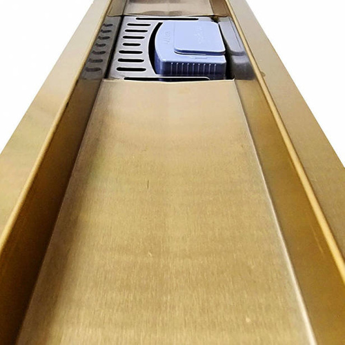 Odpływ liniowy SANITLINE złoty (MOSIĄDZ) 2w1 60 CM