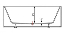 WANNA WOLNOSTOJĄCA SIRENA 21 170X80X60