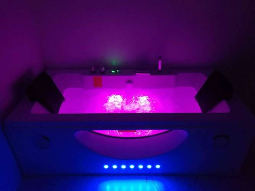 CZARNA WANNA SPA Z HYDROMASAŻEM JACUZZI AQUAPEUTIC AQ-1659 PLUS 2-osobowa 180x92x60 cm, PRZESZKLONY FRONT