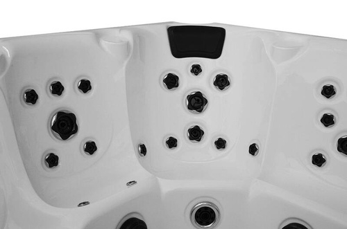 WANNA ZEWNĘTRZNA Z HYDROMASAŻEM AQUAPEUTIC 1662, 4-osobowa 200x200x80 cm, z obudową