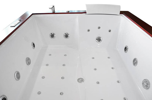 WANNA SPA Z HYDROMASAŻEM AQUAPEUTIC AQ-1666, 2-osobowa, 150x180x67 cm, z obudową