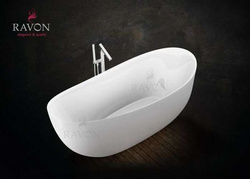 WANNA WOLNOSTOJĄCA RAVON AMBIENTE KOMPOZYT QUALTEC, BIAŁY POŁYSK