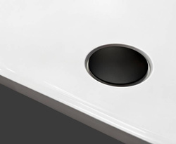 Brodzik konglomeratowy NEX SHADE 120x100x3,5 cm, antracyt RAL 7016 