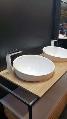 Umywalka wpuszczana w blat Ravon Saxo średnica 47 cm, bikolor personal