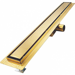 Odpływ liniowy SANITLINE złoty (MOSIĄDZ) 2w1 90 CM