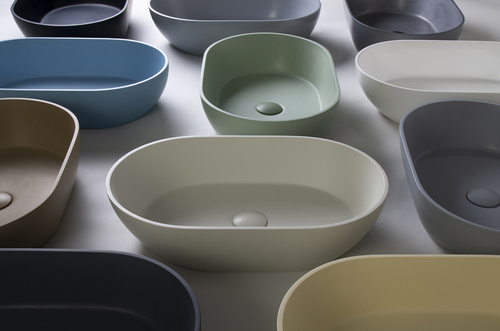 Umywalka nablatowa Ravon Space 54x33,5x13,5 cm, kolor mat lub połysk paleta RAL lub NCS