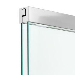 Parawan wannowy przesuwny składany Sensi 85x150 cm, srebrny