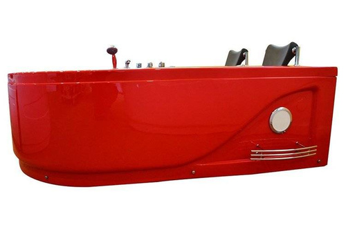 WANNA SPA Z HYDROMASAŻEM JACUZZI AQUAPEUTIC AQ-631 TOP, 2-osobowa 180x120x54 cm, lewa, czerwona
