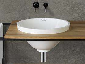 Umywalka wpuszczana w blat Ravon Saxo średnica 47 cm, bikolor personal
