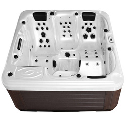 WANNA ZEWNĘTRZNA Z HYDROMASAŻEM AQUAPEUTIC 1662, 4-osobowa 200x200x80 cm, z obudową