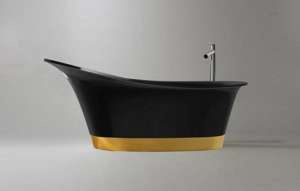 WANNA WOLNOSTOJĄCA RAVON EUPHORIA KOLOR LIMITED Z METALIZOWANYM OZDOBNYM ELEMENTEM