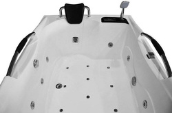 WANNA SPA Z HYDROMASAŻEM JACUZZI AQUAPEUTIC AQ-197 2-osobowa NERO 180x120x59cm