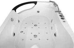 WANNA SPA Z HYDROMASAŻEM JACUZZI AQUAPEUTIC AQ-1665 PLUS, 2-osobowa, 180x120x63 cm, prawa