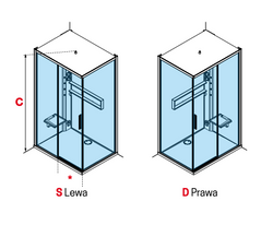 KABINA MASAŻOWO-PAROWA Novellini GLAX 2 2.0 2P 140x90 cm, DRZWI PRZESUWNE, TOTAL WHITE