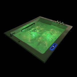 WANNA SPA Z HYDROMASAŻEM JACUZZI AQUAPEUTIC AQ-0032A, 2-osobowa 150x150x70 cm