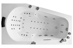 WANNA SPA Z HYDROMASAŻEM ASYMETRYCZNA AQUAPEUTIC AQ-07A, 1-osobowa 170x100x70 cm
