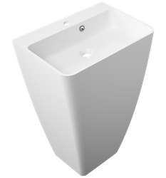 Umywalka wolnostojąca Marmite Ekwador z otworem na armaturę 55x85x43 cm