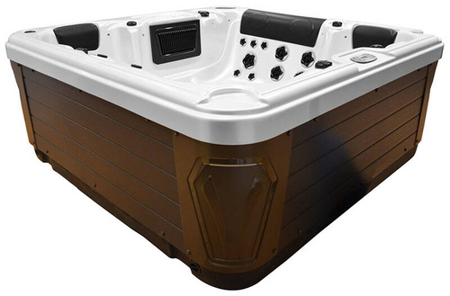WANNA ZEWNĘTRZNA Z HYDROMASAŻEM AQUAPEUTIC 1662, 4-osobowa 200x200x80 cm, z obudową
