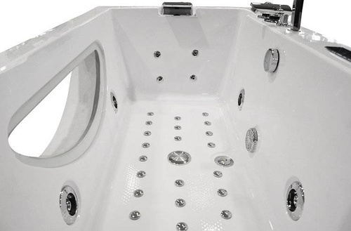 WANNA SPA Z HYDROMASAŻEM JACUZZI AQUAPEUTIC AQ-107 PLUS, 1-osobowa 180x91x60 cm prawa