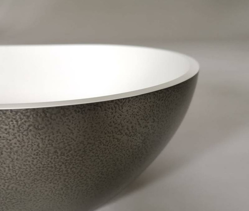 Umywalka Ravon Space nablatowa 54x33,5x13,5 cm, Bikolor Purometal