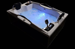 WANNA SPA Z HYDROMASAŻEM JACUZZI AQUAPEUTIC AQ-197 2-osobowa NERO 180x120x59cm