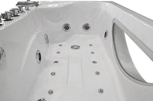 WANNA SPA Z HYDROMASAŻEM JACUZZI AQUAPEUTIC AQ-1633, 1-osobowa 168x86x60cm lewa