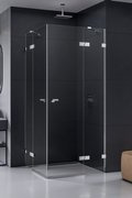 Kabina prysznicowa Eventa 120x120x200 cm, srebrny, podwójne drzwi.