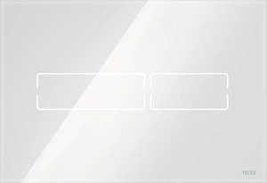 Przycisk spłukujący z funkcją elektronicznego spłukiwania bezdotykowego TECElux mini, BIałe szkło