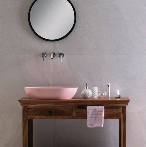 Umywalka Ravon Genesis z korkiem w kolorze umywalki 54 x 34,5 x 11,5 cm, kolor mat