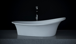 Umywalka Ravon Euphoria nablatowa, biały połysk z pasem w kolorze