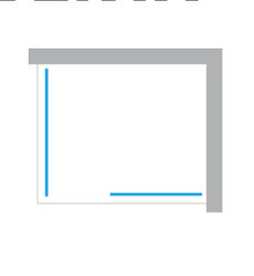 Kabina prysznicowa walk-in Eventa 150x100x200 cm, srebrny.