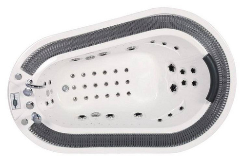 WANNA SPA Z HYDROMASAŻEM JACUZZI AQUAPEUTIC 183 206x134x64 cm, OBUDOWA CZEKOLADOWA