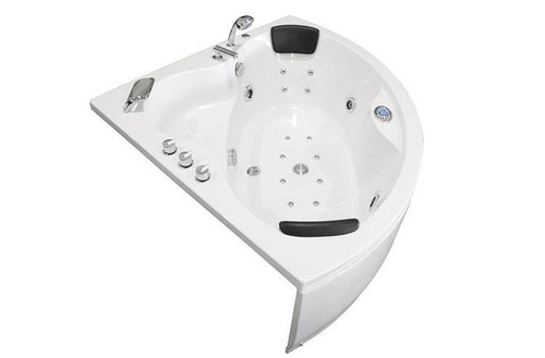 WANNA Z HYDROMASAŻEM NAROŻNA JACUZZI AQUAPEUTIC AQ-636, 2-osobowa 135x135x60 cm