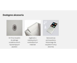 Wanna wolnostojąca Sense 4 z dyszami wodno-powietrznymi Dynamic Plus 180x80, z armaturą, biały połysk