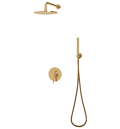 Zestaw prysznicowy podtynkowy kompletny Y SYS Y19, złoto połysk