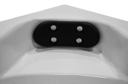 Wanna z hydromasażem narożna SPA AQ-1004 Turbo  2-osobowa, 152x152x56 cm