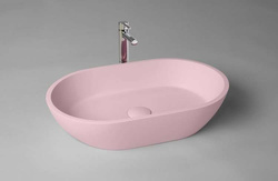 Umywalka nablatowa Ravon Space z korkiem klik-klak 54,5 x 35 x 14 cm, kolor mat