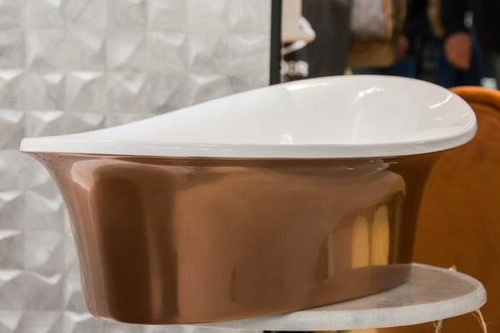 Umywalka Ravon Euphoria nablatowa 59x36,5x19 cm, bikolor PuroMetal mat lub połysk