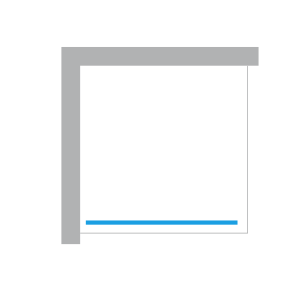 Kabina prysznicowa walk-in Avexa Gold 70x200 cm, szkło 6 mm, profil złoty.