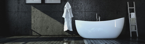 WANNA WOLNOSTOJĄCA RAVON AMBIENTE KOMPOZYT QUALTEC, BIAŁY POŁYSK