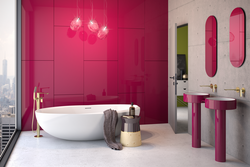 Bateria wannowa wolnostojąca Aletta Spazzo, złoto szczotkowane