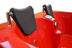 WANNA SPA Z HYDROMASAŻEM JACUZZI AQUAPEUTIC AQ-631 PLUS, 2-osobowa 180x120X54 cm lewa, czerwona