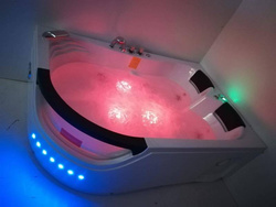 WANNA SPA Z HYDROMASAŻEM JACUZZI AQUAPEUTIC AQ-1665 TOP, 2-osobowa, 180x120x63 cm, prawa