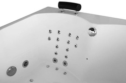 WANNA SPA Z HYDROMASAŻEM JACUZZI AQUAPEUTIC AQ-0032A, 2-osobowa 150x150x70 cm