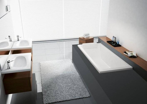 Wanna do zabudowy Novellini Calos 180x80 cm, biały połysk