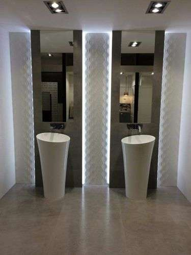 Umywalka wolnostojąca Ravon Saxo, średnica 48 cm, biały połysk