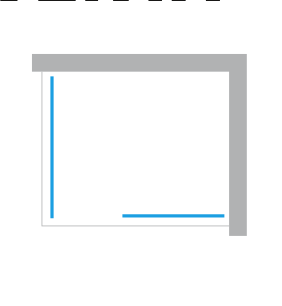 Kabina prysznicowa walk-in Eventa 150x100x200 cm, srebrny.