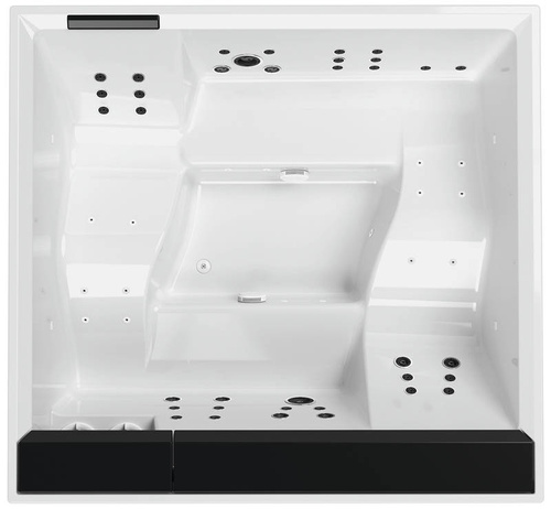 Wanna z hydromasażem Divina XXL Outdoor SPA Standard Novellini, 230x215x85 cm