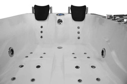 Wanna łazienkowa SPA z hydromasażem MO-631 PLUS, 2-osobowa 180x120x66cm lewa